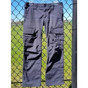 Under Armour Pants Women 4 Gray Storm Canvas Ripstop Cargo Utility Combat Ladies